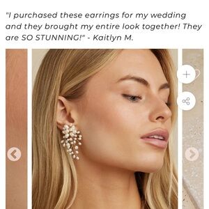 Freshwater pearl earrings